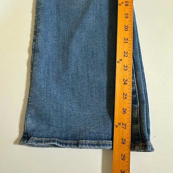 American Eagle Jeans Womens 14 Short Blue Kick Boot Denim Casual Mid Rise - Picture 13 of 14